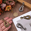 4Pcs 2 Colors Alloy S-Hook Clasps FIND-CP0003-48-3