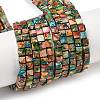 Dyed Synthetic Imperial Jasper Beads Strands G-H087-F02-01A-1-1