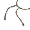 Braided Cotton Cord Bracelet Making MAK-L043-02G-16-3