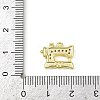Brass Micro Pave Clear Cubic Zirconia Pendants KK-L238-20G-3