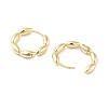 Brass Oval Hoop Earrings for Women EJEW-F347-01G-02-2