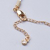 Braided Cotton Cord Bracelet Making MAK-I006-G-4