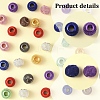 36Pcs 9 Colors Electrophoresis Iron Beads FIND-FS0004-07-2