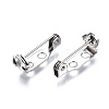 201 Stainless Steel Brooch Pin Back Safety Catch Bar Pins STAS-S117-022A-2