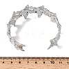 Hammered 304 Stainless Steel Cuff Bangles BJEW-D384-01P-3
