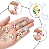 16Pcs 8 Colors Natural Freshwater Shell Pendants BSHE-FS0001-07-2