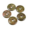 Natural Unakite Pendants G-C220-F01-50mm-3