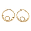 PVD Vacuum Plating 201 Stainless Steel Hoop Earrings EJEW-I309-59C-G-1