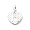 925 Sterling Silver Heart with Capital Letter Charms STER-S009-13H-S-1
