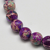 Natural Imperial Jasper Round Bead Strands G-I103-6mm-02-3
