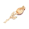 Rose Enamel Pins PALLOY-D361-16G-2