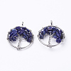 Natural Lapis Lazuli Pendants X-G-E419-01P-1