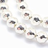 Electroplate Non-magnetic Synthetic Hematite Beads Strands G-L485-02A-S-2