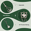 Anti-Tarnish 1Pc Sterling Silver Flower Pendant Blank for Irregular Gemstone Cabochon Pendant Settings FIND-PH0017-33P-4