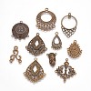 Tibetan Style Alloy Chandelier Components Links TIBE-MSMC008-02AB-1