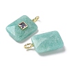 Natural Amazonite Pendants G-I391-03G-06-2