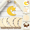 Unfinished Blank MDF Pendants Set for Painting Arts WOOD-WH20008-13J-3