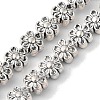 Tibetan Style Flower Alloy Bead Strands TIBEB-O007-13-NR-4