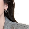 Heart Alloy Hoop Earrings WG46953-90-1
