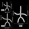 6Pcs 3 Style Plastic Action Figure Movable Skeleton DOLL-PH0001-16-4