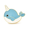 Cute Unicon Whale Enamel Pin JEWB-C009-03-1