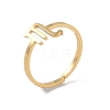 Real 18K Gold Plated 304 Stainless Steel Adjustable Finger Ring RJEW-L115-01G-11-1