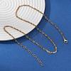 304 Stainless Steel Singapore Chain Necklaces for Women NJEW-JN05592-1