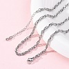 Brass Rope Chains Necklaces for Women NJEW-D302-62P-1