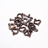 Tibetan Style Alloy Heart Toggle Clasps X-RLF1109Y-NF-2