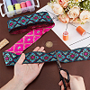 7M Polyester Jacquard Rhombus Ribbon OCOR-WH0100-06B-3