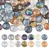 70Pcs 14 Colors Transparent Glass Beads GLAA-YW0005-48-1