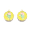 Alloy Enamel Pendants FIND-A017-23LG-2