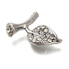 Rack Plating Brass With Rhinestone Findings KK-S402-02P-2