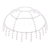Plastic Pearl Mesh Headbands OHAR-WH20007-07S-6