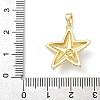 Brass Micro Pave Cubic Zirconia Pendants KK-Z134-18G-01-3