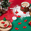 30Pcs Christmas Theme Plastic Pendants FIND-SC0011-39-4