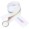 4Pcs #5 Nylon Coil Zippers Rainbow Zipper Tape SENE-CY0001-13A-02-1