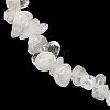Natural Quartz Crystal Chips Beaded Necklace NJEW-FZ00004-01-3