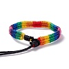 Rainbow Pride Bracelet BJEW-F422-01B-3