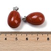 Natural Red Jasper Pendants G-U018-01P-F-3