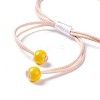 Handmade Dry Pressed Flower Link Bracelet for Girl Women BJEW-C004-01D-3
