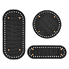 3Pcs 3 Style PU Leather Flat Round Bag Bottom FIND-WR0004-43A-1