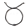 Acrylic Letter T Adjustable Braided Cord Bracelets for Men GX4208-20-1