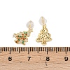 925 Sterling Silver Cubic Zirconia Stud Earrings EJEW-F394-01B-G-3