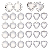 24Pcs 2 Styles 316 Stainless Steel & 304 Stainless Steel Blank Stamping Tag Locket Pendants STAS-ME0003-37-1