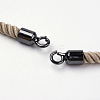 Nylon Twisted Cord Bracelet Making MAK-K006-02B-2
