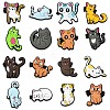32Pcs 16 Styles Plastic Cabochons KY-CJ0002-08-1