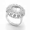 925 Sterling Silver Finger Ring Components STER-E060-67P-1