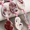 Natural Fire Crackle Agate Beads Strands GG-CBAE0EB-04B-1