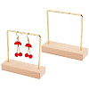 Wooden Hanging Necklace Display Stands NDIS-WH0001-10G-1